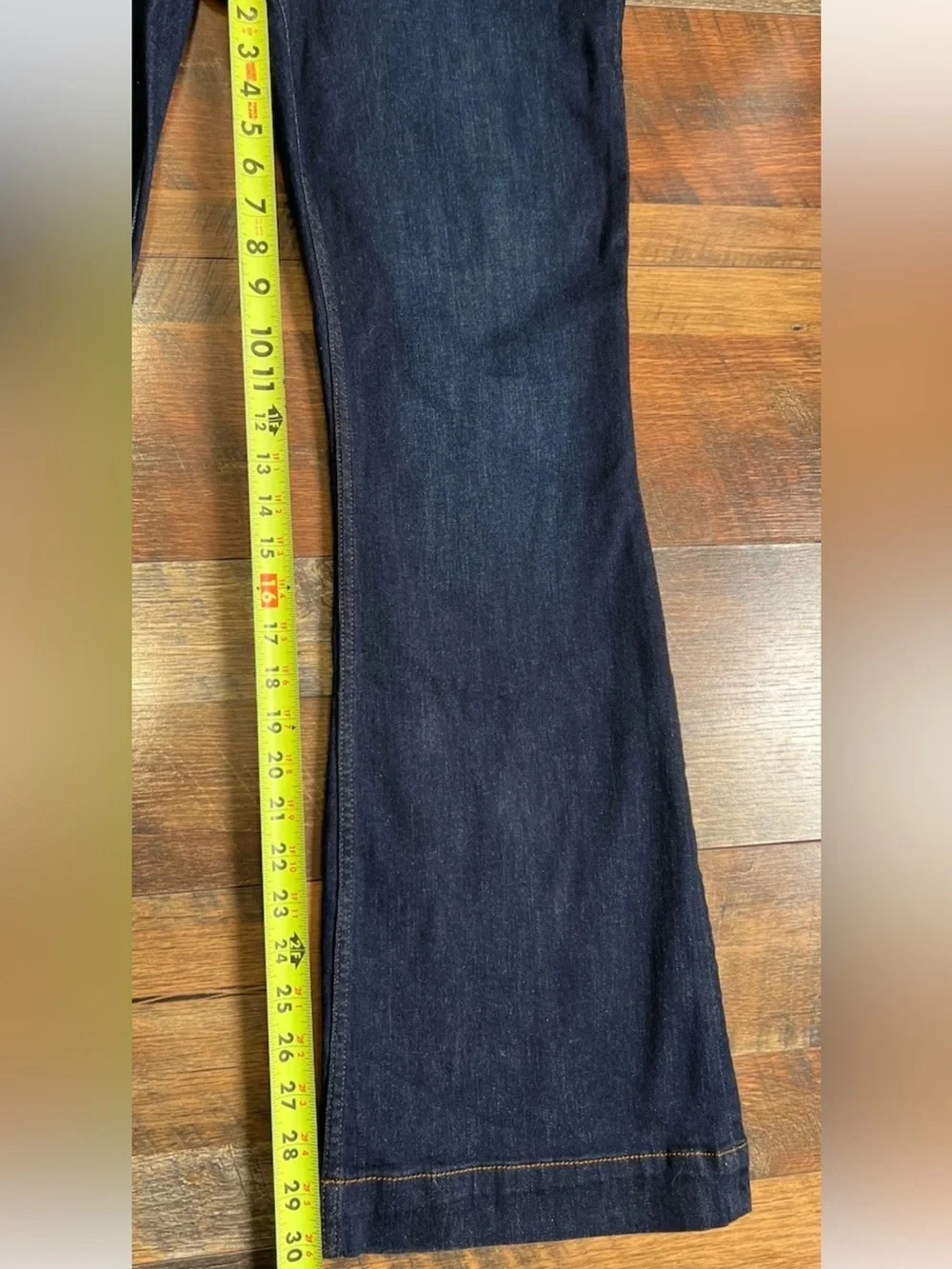 SPANXsculpt ReDefine High Waist Flare Leg Spanx Jeans Indigo Size 10 - Picture 8 of 9